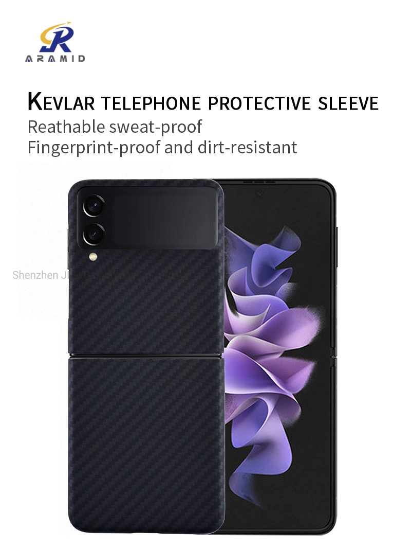 Kevlar Phone Case for Samsung Galaxy Z Flip 3 Mobile Phone Cover Protective Cases