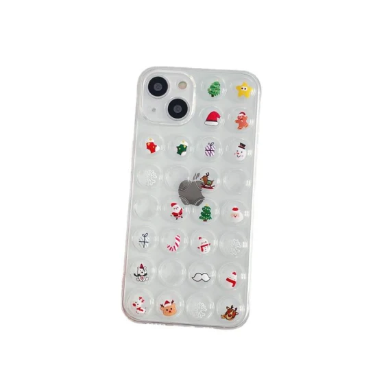 Support Père Noël pour iPhone 14 Creative 12 Promax Phone Case Xr Apple 13 New Phone Case