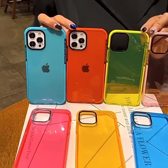 Coque de téléphone portable colorée en TPU, étui de luxe pour impression, vente en gros, pour iPhone 11 12 13/13 PRO Max, nouvelle collection